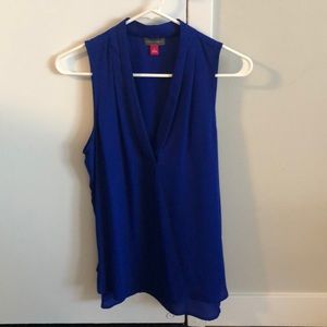 Vince Camuto dark blue blouse